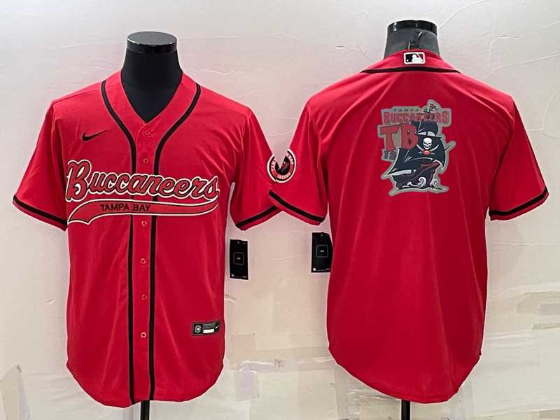 Men's Tampa Bay Buccaneers Red Team Big Logo With Patch Cool Base Stitched Baseball Jersey,We sell and wholesale Men's Tampa Bay Buccaneers Red Team Big Logo With Patch Cool Base Stitched Baseball Jersey on line form chian!